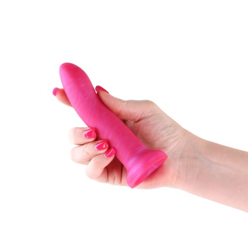 На фото дилдо NS Novelties Royals - 5" Charlie - Metallic Pink