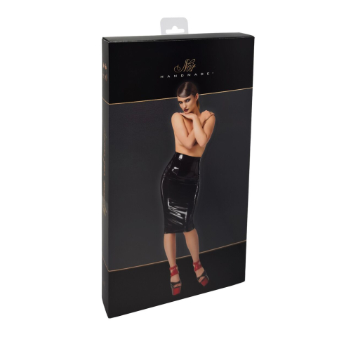 На фото юбка Noir Handmade F378 Dominae Column PVC pencil skirt S