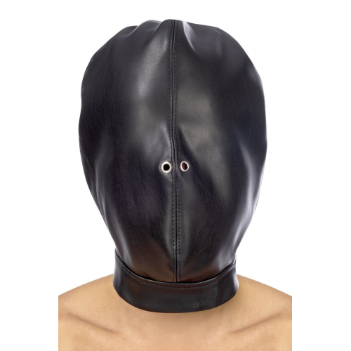 Fetish Tentation Closed BDSM hood in leatherette — Капюшон БДСМ