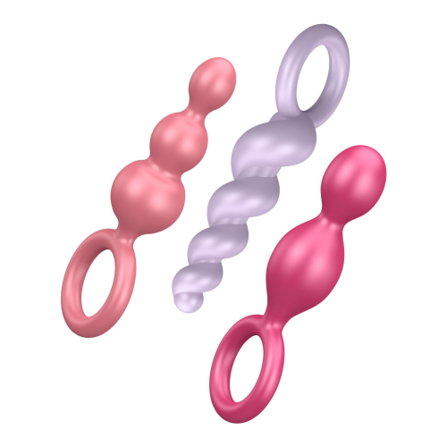 Satisfyer Plugs colored (set of 3) - Booty Call - Набор анальных игрушек 