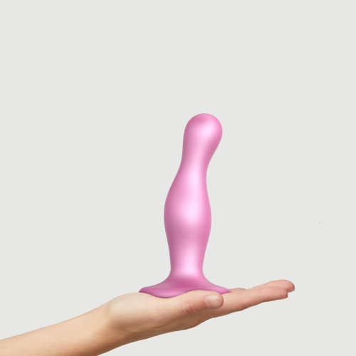 Strap-On-Me DILDO PLUG BALLS - M - Розовая насадка для страпона