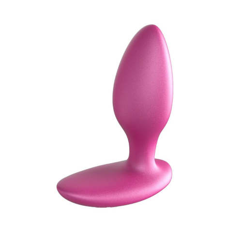 На фото изображена розовая анальная смарт-вибропробка с пультом We-Vibe Ditto + Pink  на светлом фоне