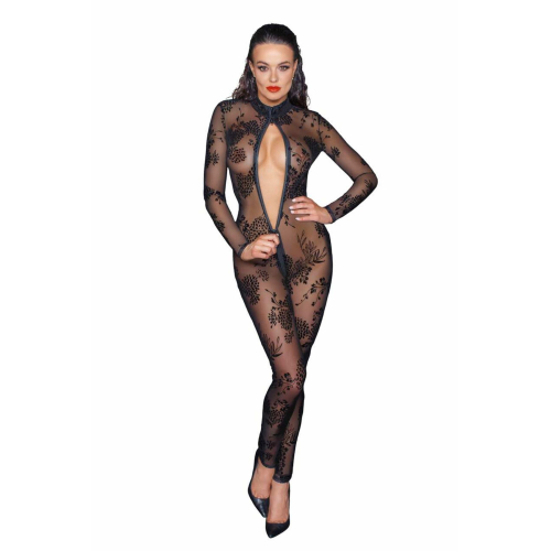 Бодістокінг Noir Handmade F237 Long tulle overall - XL