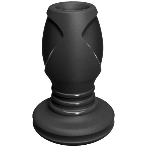Doc Johnson Platinum Premium Silicone - The Stretch - Medium - Black - Анальний туннель