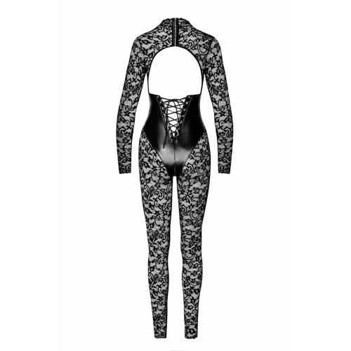 F299 Enigma lace catsuit with underbust