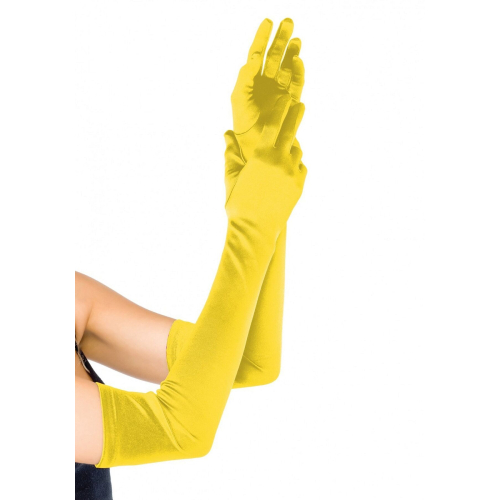 Довгі рукавички Leg Avenue Extra yellow 