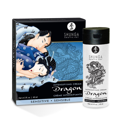 Shunga SHUNGA Dragon Cream SENSITIVE (60 мл) - Стимулирующий крем для пар 