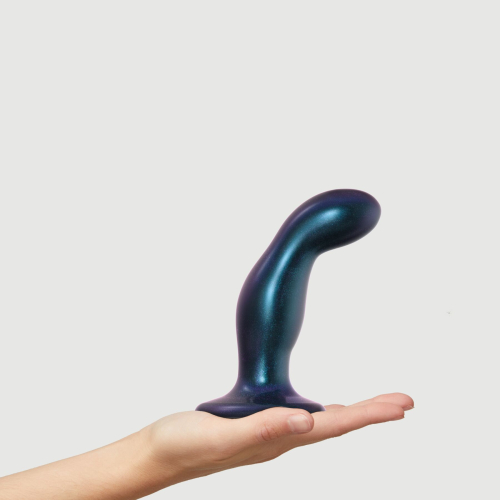 Strap-On-Me DILDO PLUG SNAKY METALLIC BLUE - M - Дилдо для страпона