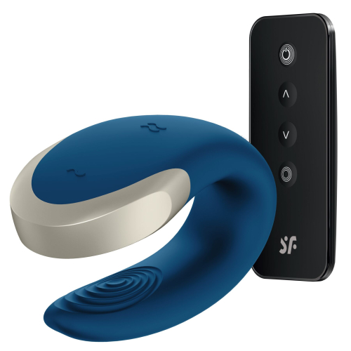 Satisfyer Double Love (Blue) - Смарт-вібратор для двох