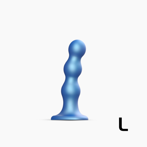 Strap-On-Me Dildo Plug Balls Blue L - Синяя насадка для страпона