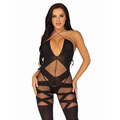 Leg Avenue Feels Like Love Opaque Bodystocking - Женский бодистокинг