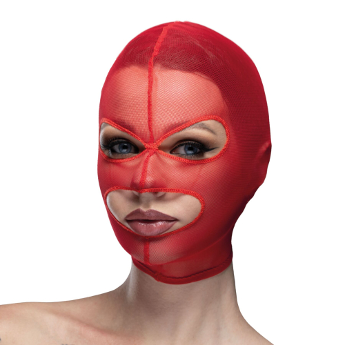 Feral Feelings Mask Red - Маска сітка з відкритим ротом та очима