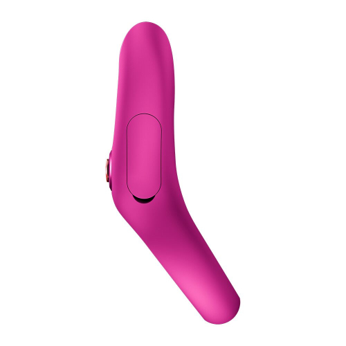 На фото эрекционное виброкольцо с двойной стимуляцией клитора Fun Factory NŌS CLASSIC Magenta, 2 мотора