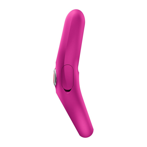 На фото эрекционное виброкольцо с двойной стимуляцией клитора Fun Factory PRO PRO Magenta, 2 мотора