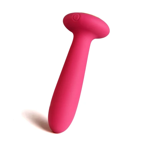 На фото изображен черный анальный вибратор Svakom Primo Wine Red унисекс на светлом фоне