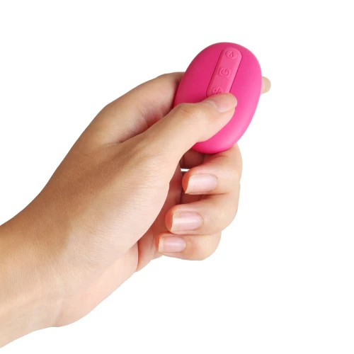 На фото изображен черный анальный вибратор Svakom Primo Wine Red унисекс на светлом фоне