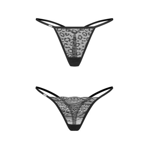 На фото набор трусиков Obsessive Clara 2-pack thong L/XL