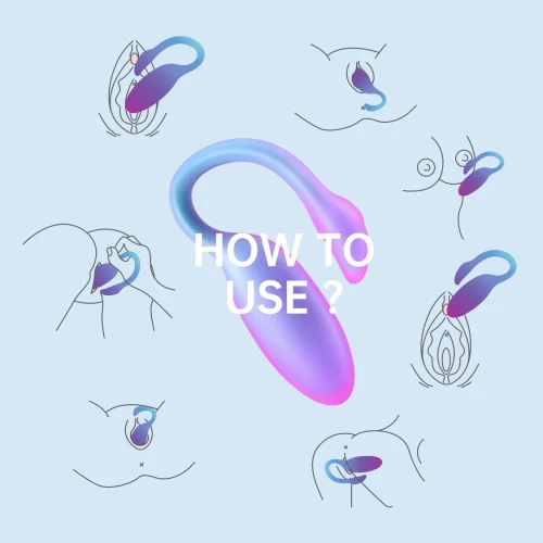 На фото смарт-виброяйцо Magic Motion Flamingo Max Blue 2 в 1: виброяйцо и тренажер Кегеля, 10 режимов