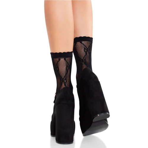 На фото носки Leg Avenue Bow Net Anklets