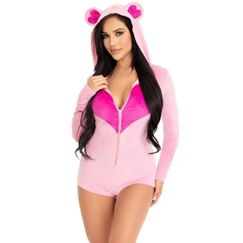 На фото комбинезон «Сладкий мишка» Leg Avenue Sweetheart Bear Velvet Romper XS