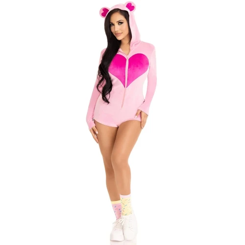 На фото комбинезон «Сладкий мишка» Leg Avenue Sweetheart Bear Velvet Romper XS