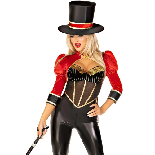 На фото костюм циркачки Leg Avenue Circus Ringmaster Diva Catsuit L