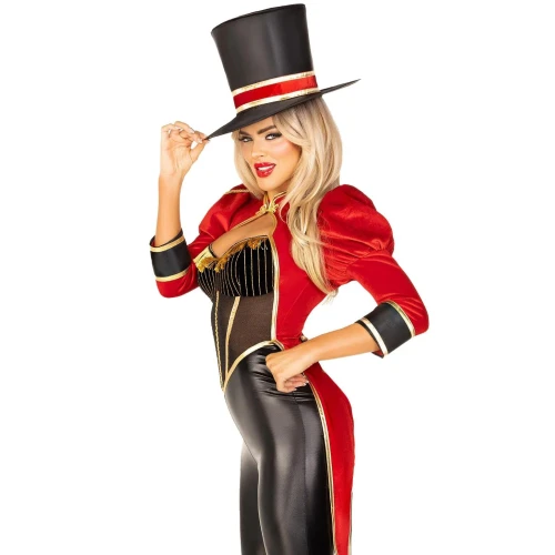 На фото костюм циркачки Leg Avenue Circus Ringmaster Diva Catsuit L