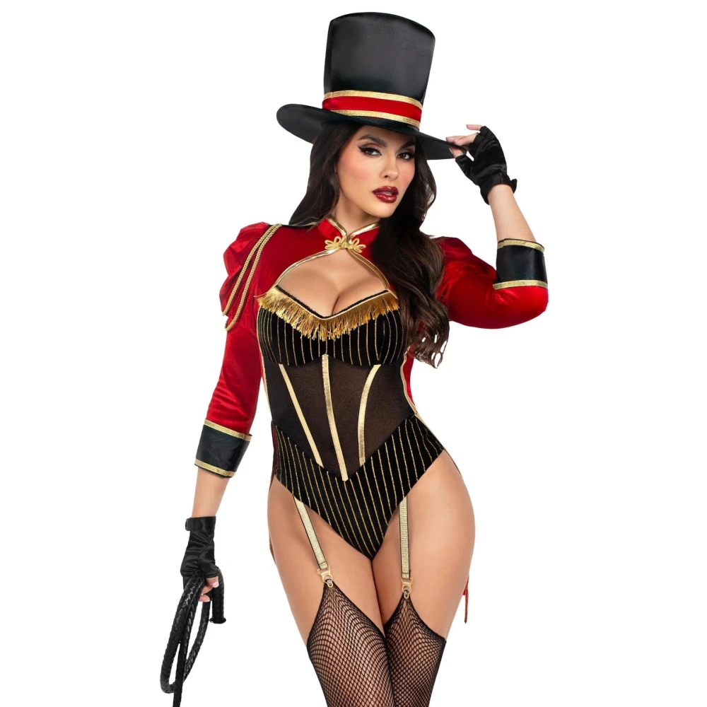Костюм циркачки Leg Avenue Ravishing Ringmaster Bodysuit S 