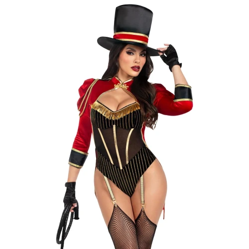 На фото костюм циркачки Leg Avenue Ravishing Ringmaster Bodysuit XS 