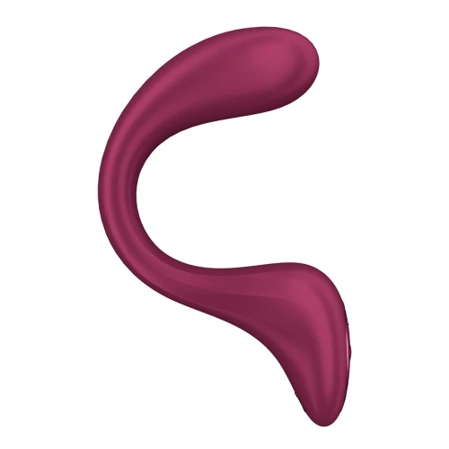 На фото вагинально-клиторальный вибратор Satisfyer G for Goddess 2 Wine Red, 2 мотора