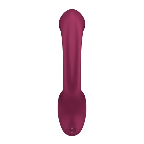 На фото вагинально-клиторальный вибратор Satisfyer G for Goddess 2 Wine Red, 2 мотора