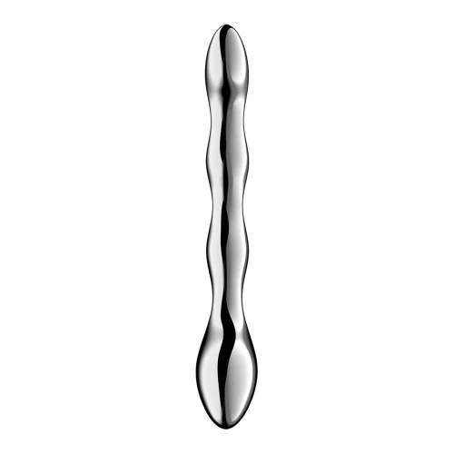 На фото металлический дилдо Satisfyer Cosmic Crest 2