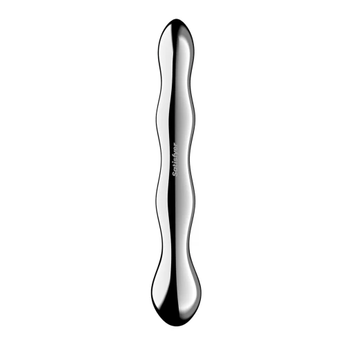 На фото металлический дилдо Satisfyer Cosmic Crest 2