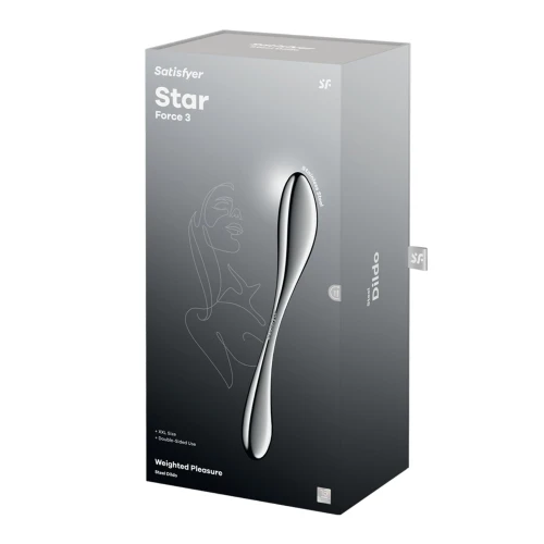 На фото металлический дилдо Satisfyer Star Force 3