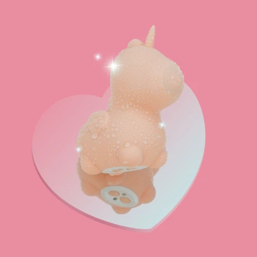 На фото розовый вибратор-единорожка Unihorn – Heart Throb, с пульсацией