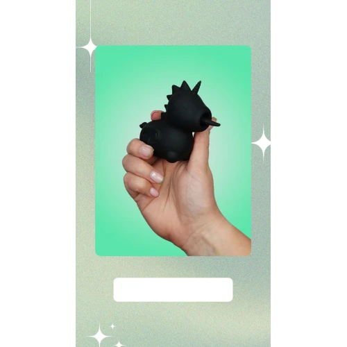 На фото вібратор-єдиноріжка Unihorn – Wild Spirit, пестливий язичок 