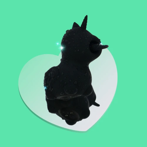 На фото вібратор-єдиноріжка Unihorn – Wild Spirit, пестливий язичок 