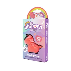 На фото вібратор-мінієдиноріжка Unihorn Mini – Peachy Pony, брелок з вібрацією, 10 режимів 