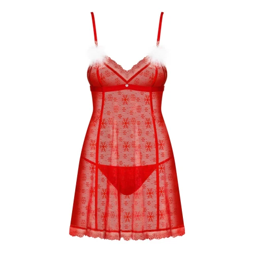 На фото еротична білизна сорочка Obsessive Claussica L/X