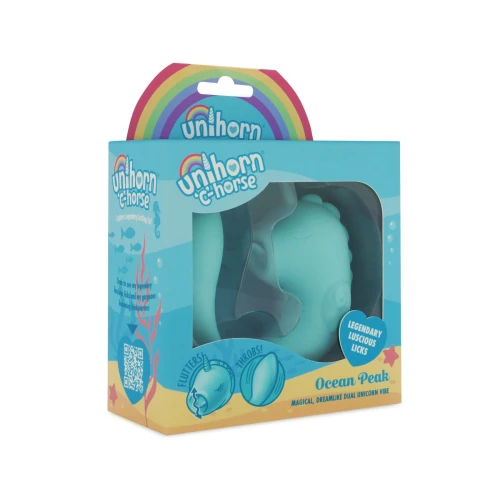 На фото вибратор-единорожка Unihorn – C Horse – Ocean Peak, вагинально-клиторальная стимуляция, 2 мотора по 10 режимов