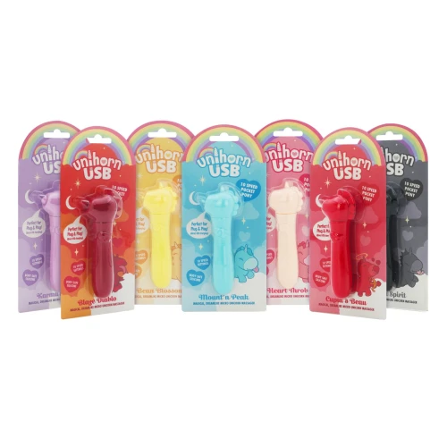 На фото вибратор-единорожка Unihorn USB Bullet – Blaze Diablo виброшар, USB-зарядка, 10 режимов