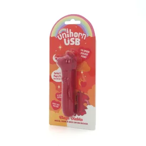 На фото вибратор-единорожка Unihorn USB Bullet – Blaze Diablo виброшар, USB-зарядка, 10 режимов