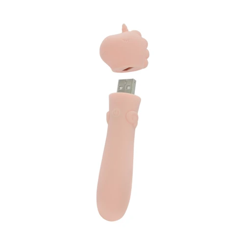 На фото вибратор-единорожка Unihorn USB Bullet – Heart Throb, виброшар, USB-зарядка, 10 режимов
