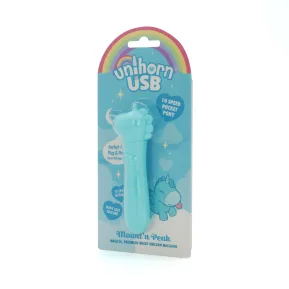 На фото вибратор-единорожка Unihorn USB Bullet – Mount'n Peak, виброшар, USB-зарядка, 10 режимов
