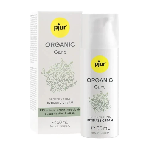 На фото изображен органический лубрикант pjur ORGANIC Touch 100 мл, водное основание