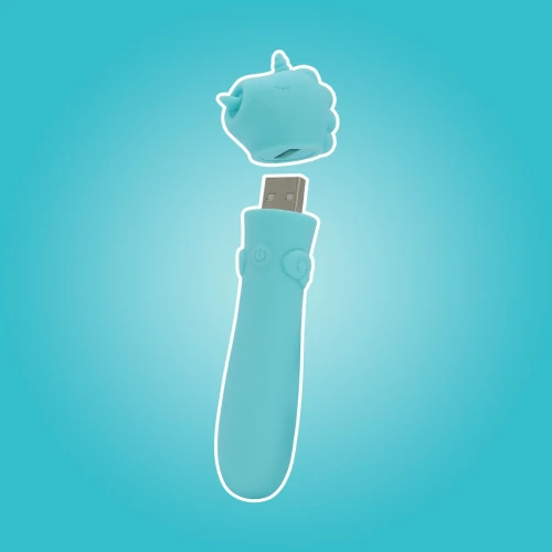 На фото вібратор-єдиноріжка Unihorn USB Bullet – Mount'n Peak, віброкуля, USB-зарядка, 10 режимів 