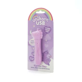 На фото вібратор-єдиноріжка Unihorn USB Bullet – Karma Lilac, віброкуля, USB-зарядка, 10 режимів