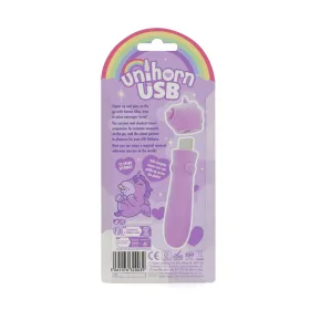 На фото вібратор-єдиноріжка Unihorn USB Bullet – Karma Lilac, віброкуля, USB-зарядка, 10 режимів