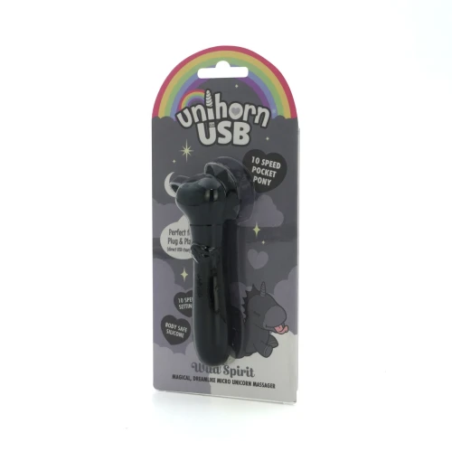 На фото вибратор-единорожка Unihorn USB Bullet – Wild Spirit, виброшар, USB-зарядка, 10 режимов