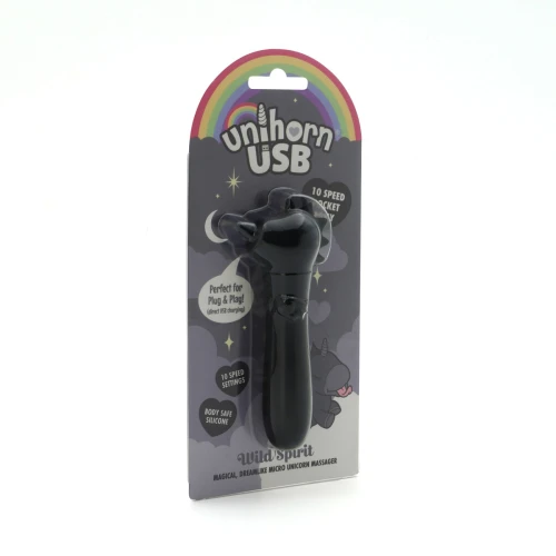 На фото вибратор-единорожка Unihorn USB Bullet – Wild Spirit, виброшар, USB-зарядка, 10 режимов